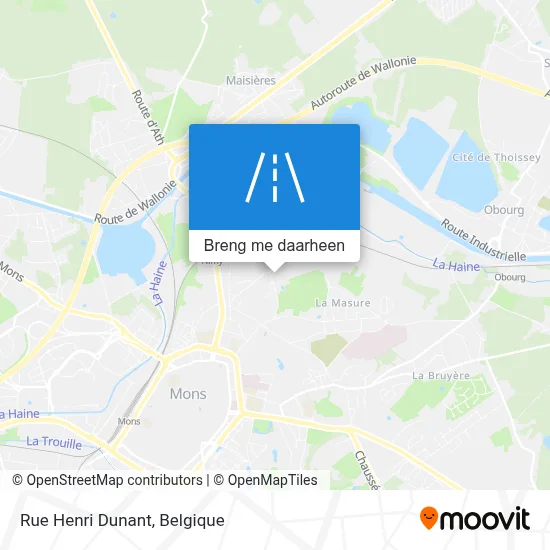 Rue Henri Dunant kaart