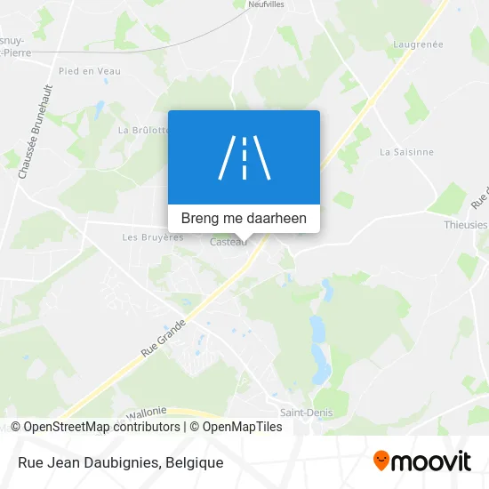 Rue Jean Daubignies kaart