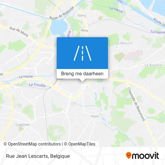 Rue Jean Lescarts kaart