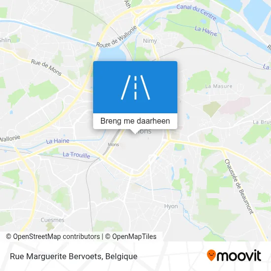 Rue Marguerite Bervoets kaart