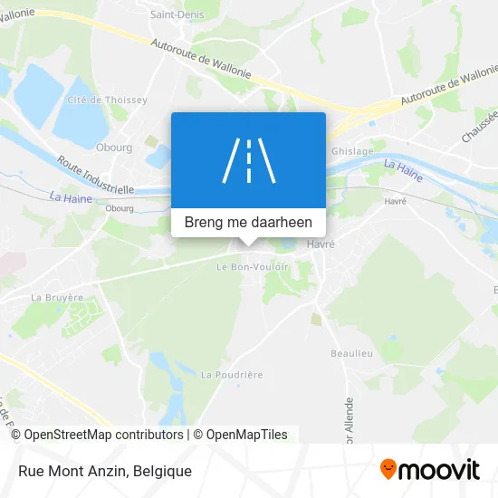 Rue Mont Anzin kaart