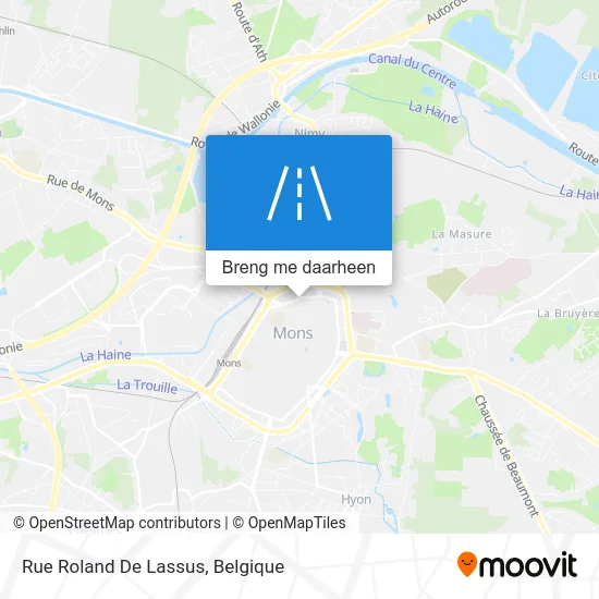 Rue Roland De Lassus kaart