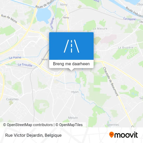 Rue Victor Dejardin kaart