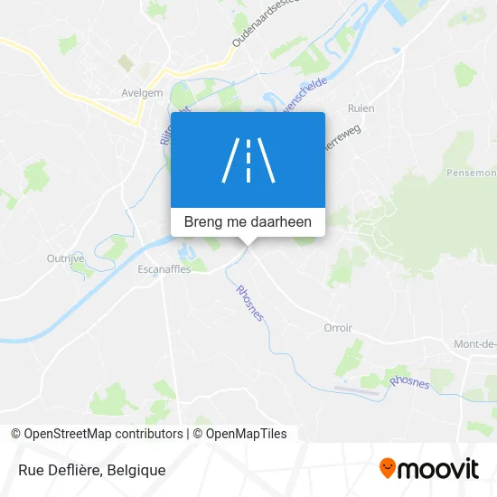 Rue Deflière kaart