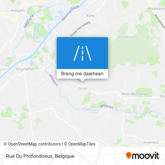 Rue Du Profondrieux kaart