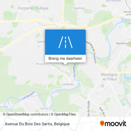 Avenue Du Bois Des Sartis kaart