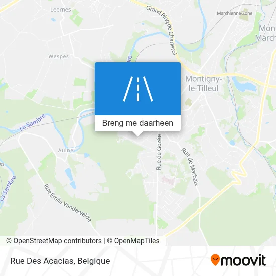 Rue Des Acacias kaart