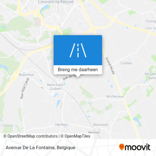 Avenue De La Fontaine kaart