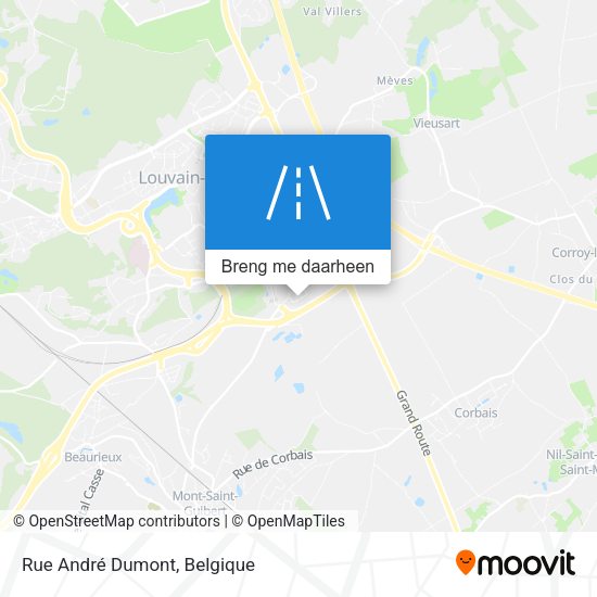 Rue André Dumont kaart