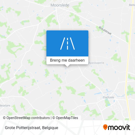 Grote Potterijstraat kaart