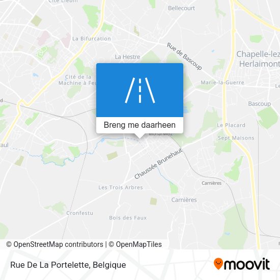 Rue De La Portelette kaart