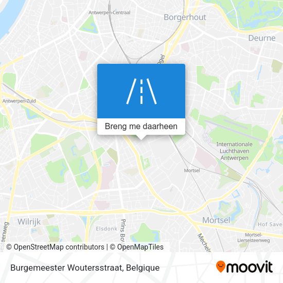Burgemeester Woutersstraat kaart