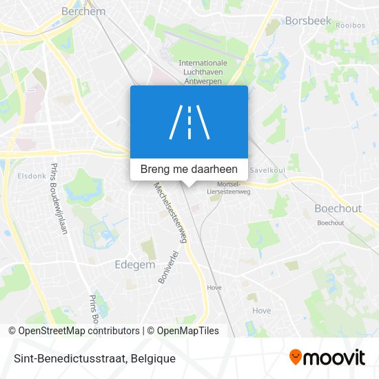 Sint-Benedictusstraat kaart