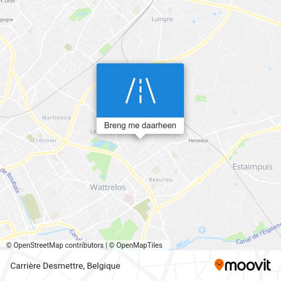 Carrière Desmettre kaart