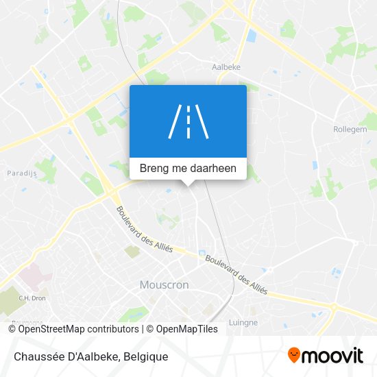 Chaussée D'Aalbeke kaart