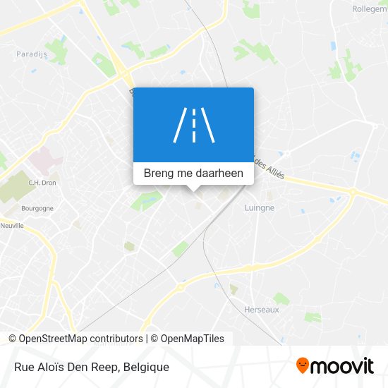 Rue Aloïs Den Reep kaart
