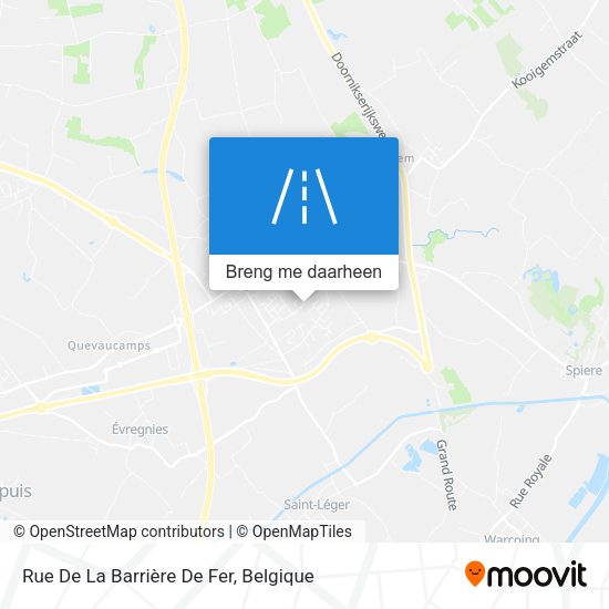 Rue De La Barrière De Fer kaart