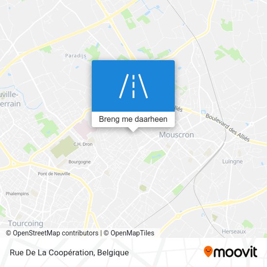 Rue De La Coopération kaart