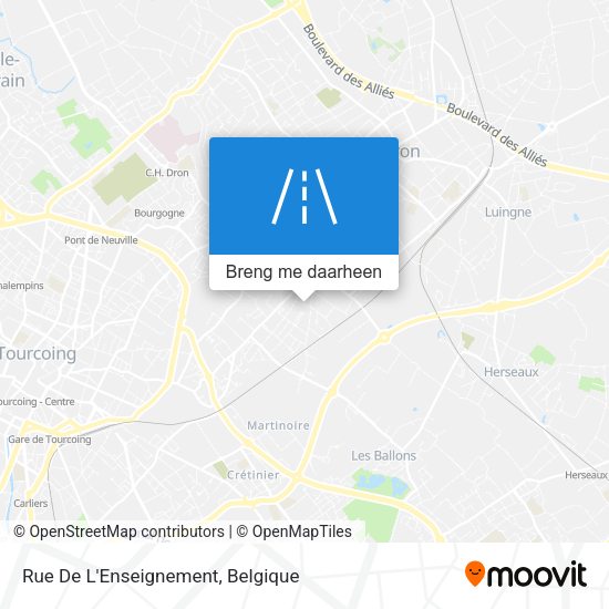 Rue De L'Enseignement kaart