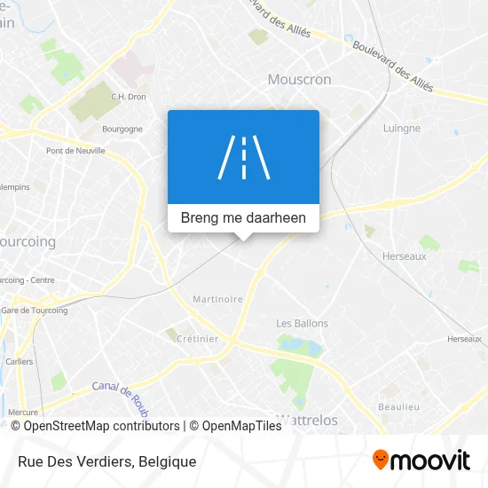 Rue Des Verdiers kaart