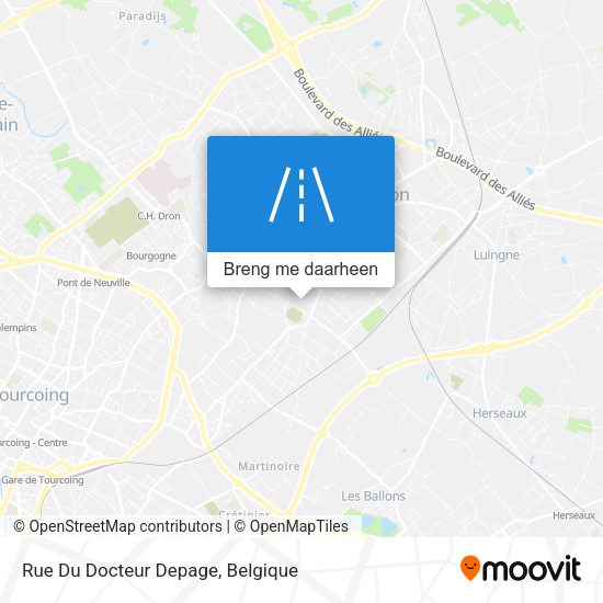 Rue Du Docteur Depage kaart