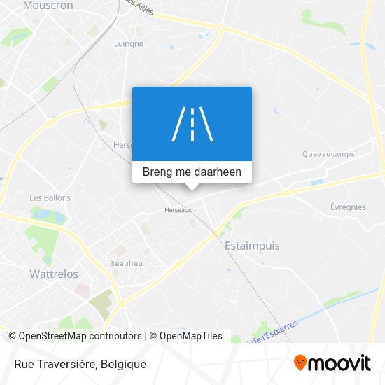 Rue Traversière kaart