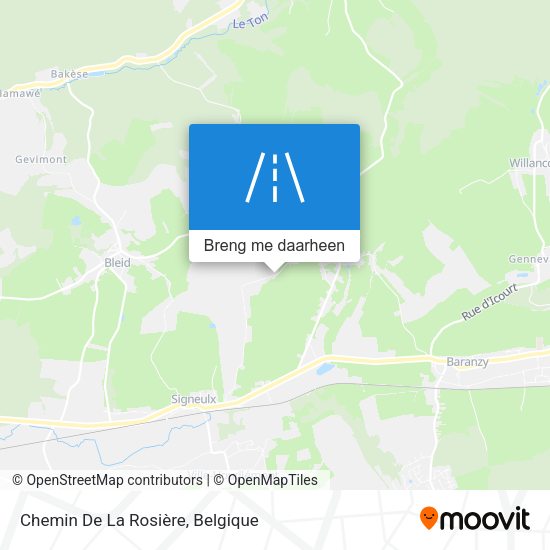 Chemin De La Rosière kaart