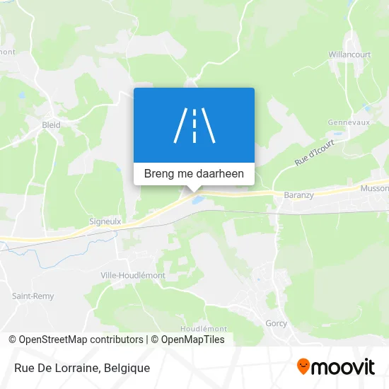 Rue De Lorraine kaart