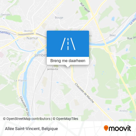 Allée Saint-Vincent kaart