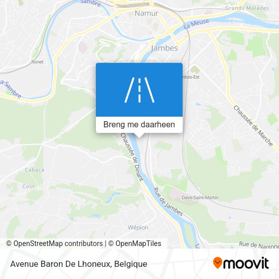 Avenue Baron De Lhoneux kaart