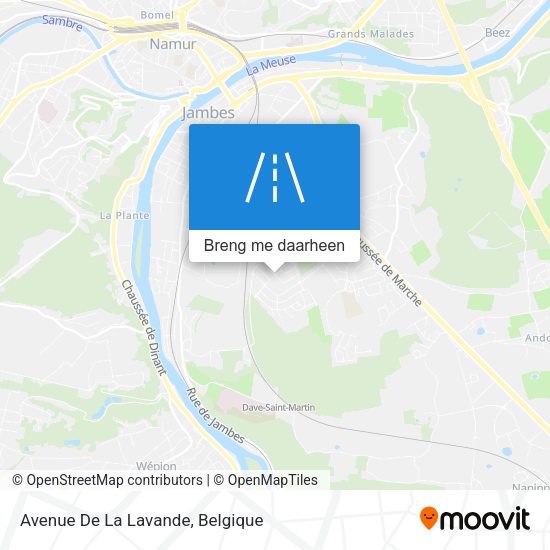 Avenue De La Lavande kaart