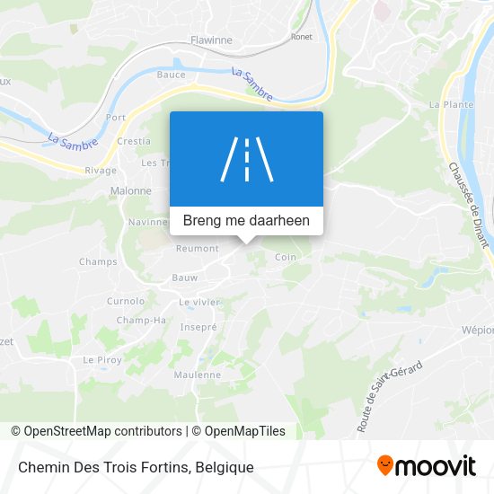 Chemin Des Trois Fortins kaart