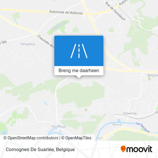 Comognes De Suarlée kaart