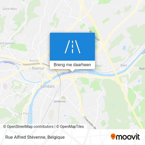 Rue Alfred Stévenne kaart