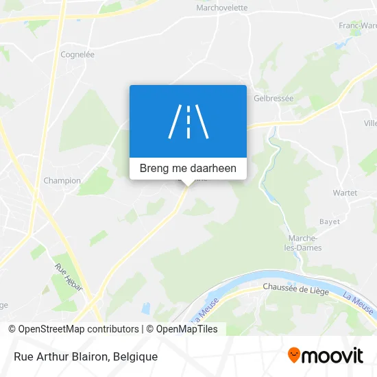 Rue Arthur Blairon kaart