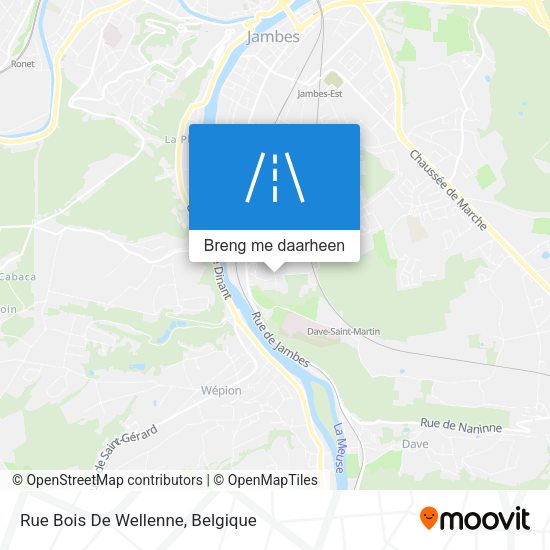 Rue Bois De Wellenne kaart