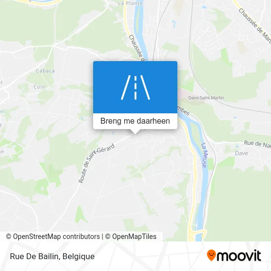 Rue De Bailin kaart