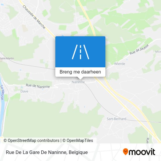 Rue De La Gare De Naninne kaart