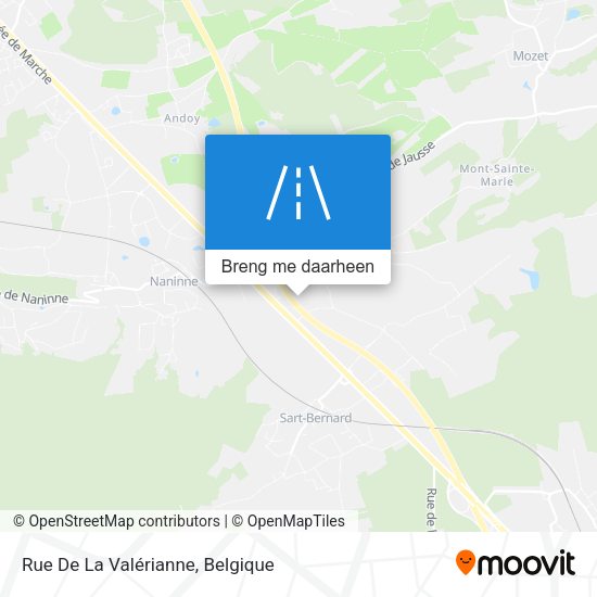 Rue De La Valérianne kaart