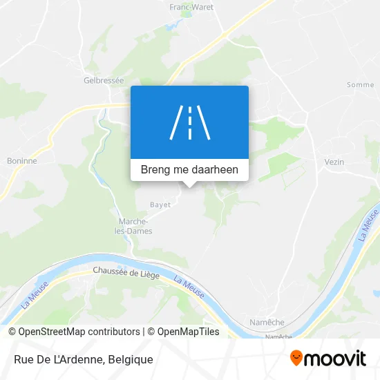 Rue De L'Ardenne kaart