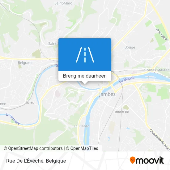 Rue De L'Évêché kaart