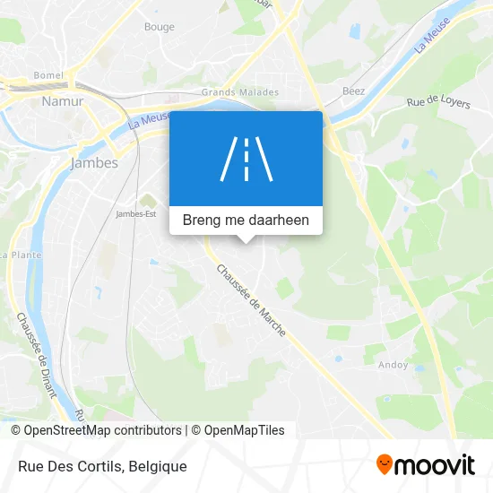 Rue Des Cortils kaart