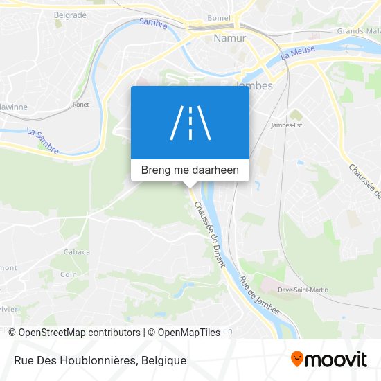 Rue Des Houblonnières kaart