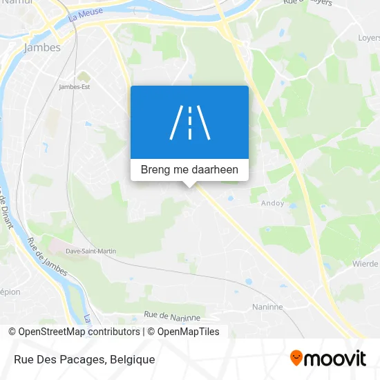 Rue Des Pacages kaart
