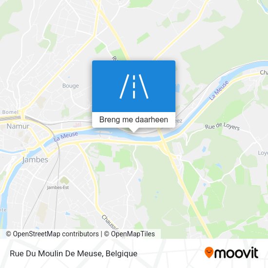Rue Du Moulin De Meuse kaart