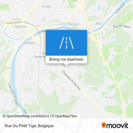 Rue Du Petit Tige kaart