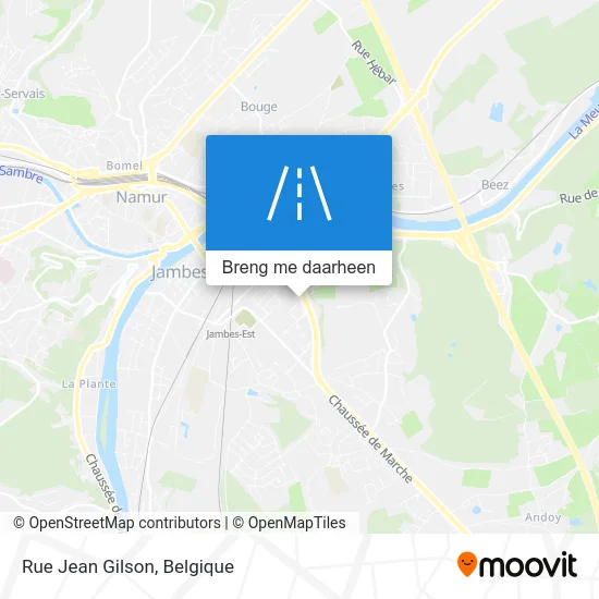 Rue Jean Gilson kaart