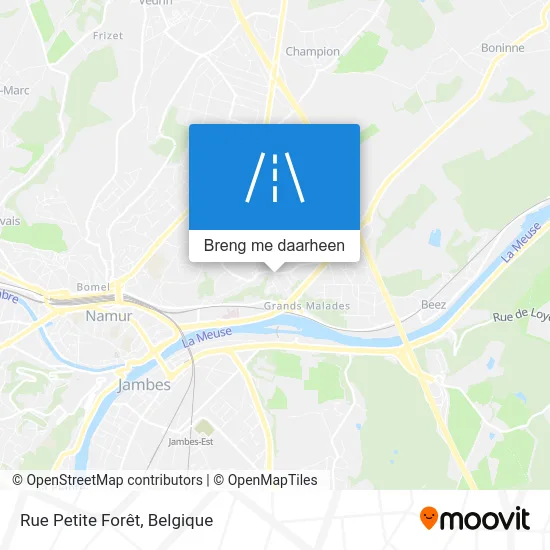 Rue Petite Forêt kaart