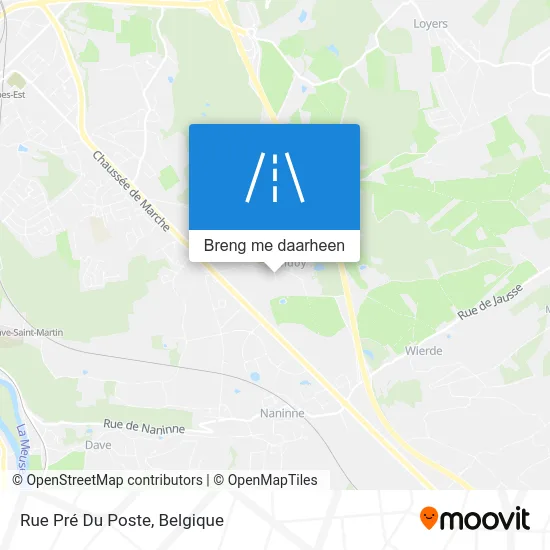 Rue Pré Du Poste kaart