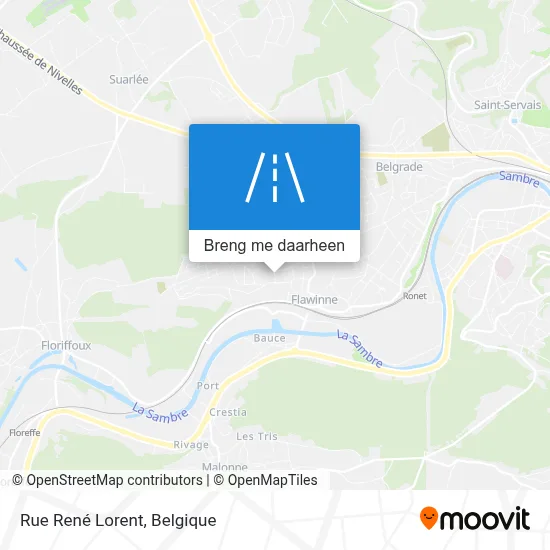 Rue René Lorent kaart